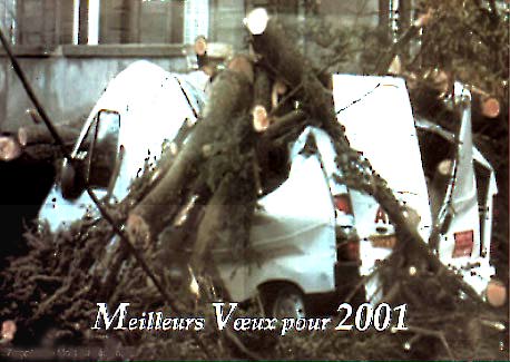 Bonne annŽe 2001 par le corps de sapeurs pompiers de Tours-sur-Marne