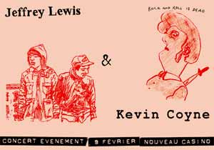 Kevin Coyne & Jeffrey Lewis à Paris le 9 février 2004